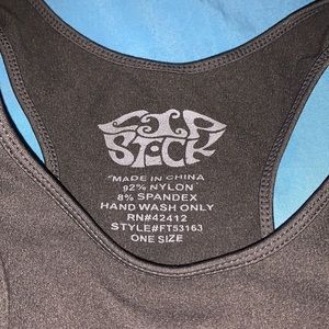I am selling this Cip Seck tank top, it’s only one size and it’s  dark grey.